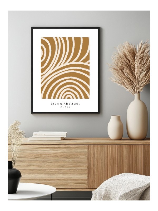 Affiche - Brown Abstract Affiche - Brown Abstract