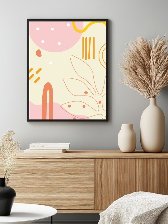 Affiche - Desert flower Orange-Affiches-OUESO