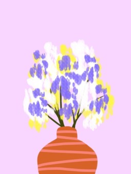 Affiche - Fleurs Dagha