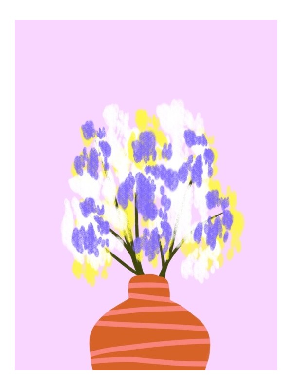 Affiche - Fleurs Dagha