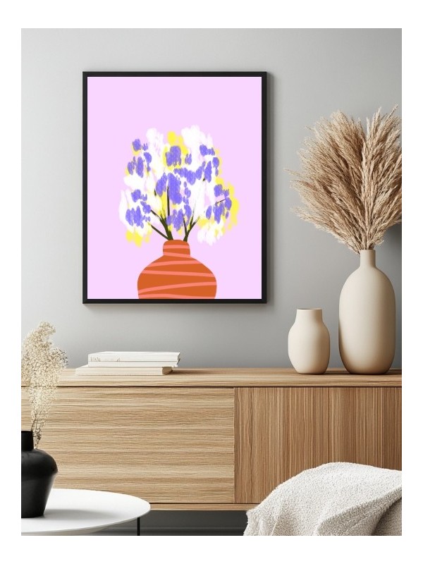 Affiche - Fleurs Dagha