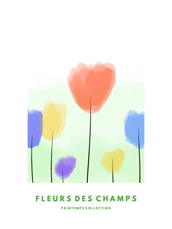 Affiche - Fleurs des champs
