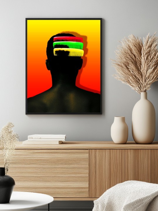 Poster - Tricolors Afro (Deezy pics)-Posters-OUESO