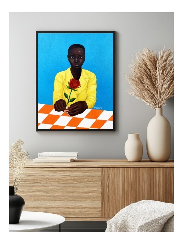 Poster - Afro fille Amoureux (Esther Obiwuru)