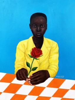 Poster - Afro fille Amoureux (Esther Obiwuru)