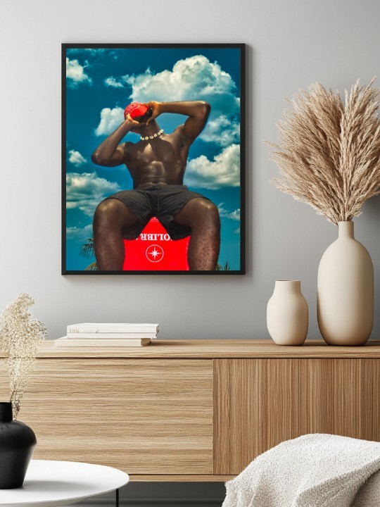 Affiche - Bandana Red (Deezy pics) Affiche - Bandana Red (Deezy pics)-Affiches-OUESO