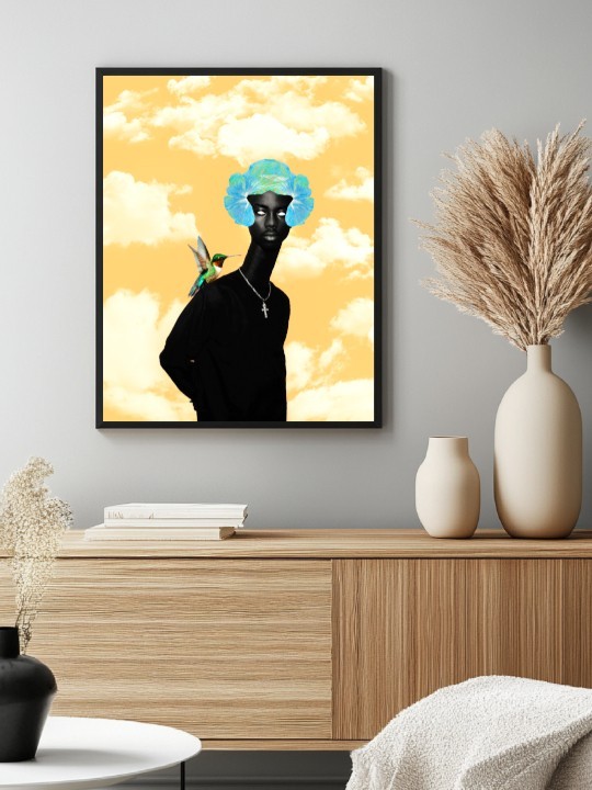 Poster - Afro Black star (Deezy pics)-Posters-OUESO