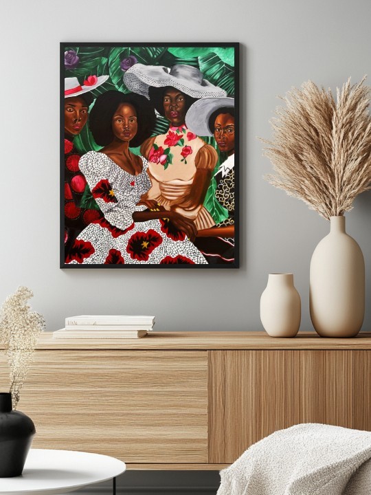 Affiche - Afro Famille (Olaosun Oluwapelumip)-Affiches-OUESO