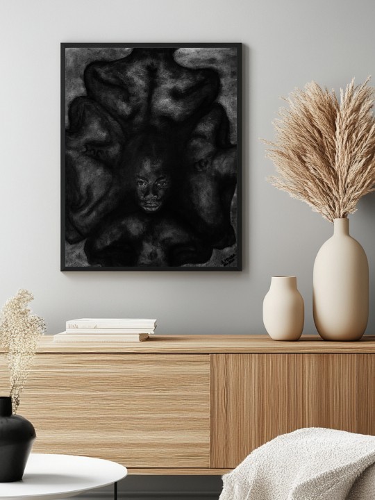 Poster - Afro Fermé (Kina Mosiea)-Accueil-OUESO