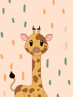 Poster - Petit Girafe