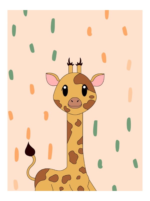 Affiche - Petit Girafe