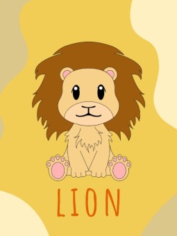 Poster - Bébé-lion