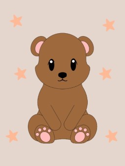 Affiche - Bébé-Ours