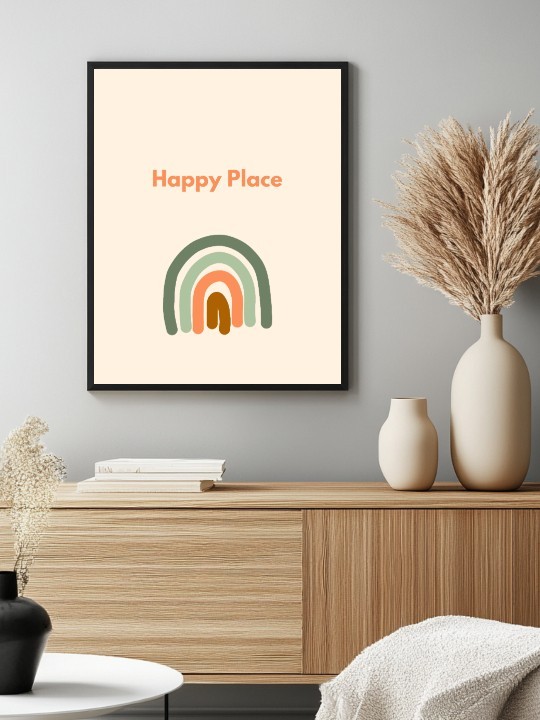 Affiche - Happy place-Affiches-OUESO