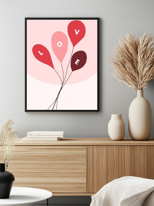 Affiche - Love Ballon-Affiches-OUESO
