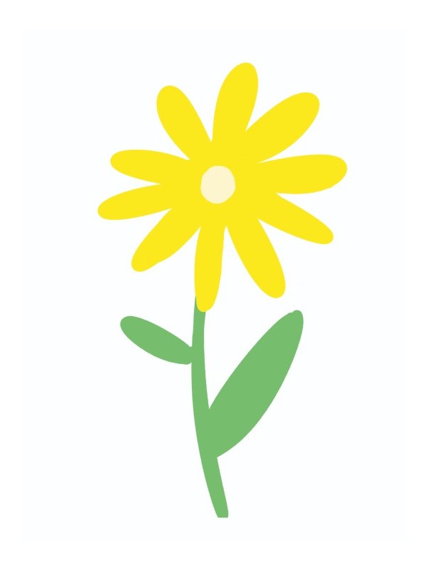 Affiche - Fleur Jaune