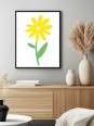 Affiche - Fleur Jaune