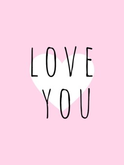 Poster - Affiche - Love You LY