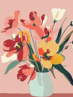Affiche - Fleurs yemi