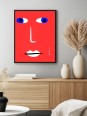 Poster - visage Rouge