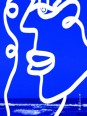 Poster - Visage bleu
