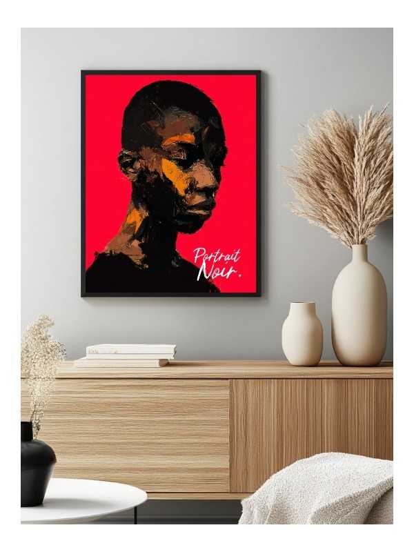 Poster - Afro Rec (Portrait Noir) - Accueil | Oueso - Contemporary ...
