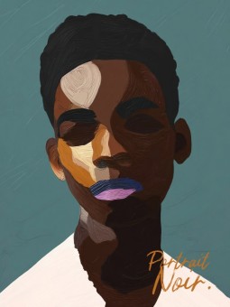 Affiche - Bilogo (Portrait Noir) - Accueil | Oueso - Art Afro Conte...