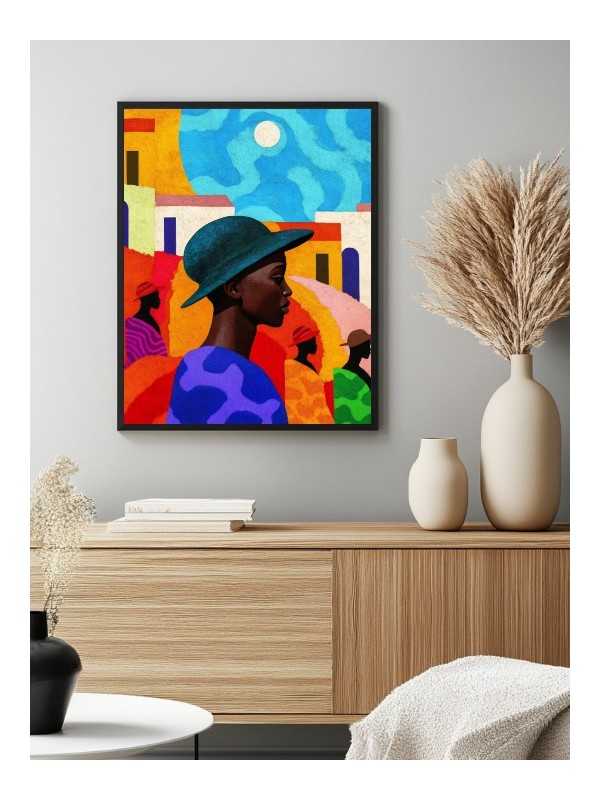 Affiche - Popize - Accueil | Oueso - Art Afro Contemporain