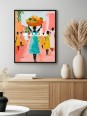 Poster - Marché - Accueil | Oueso - Contemporary Afro Art