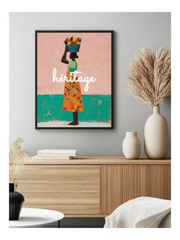 Poster - Héritage - Accueil | Oueso - Contemporary Afro Art