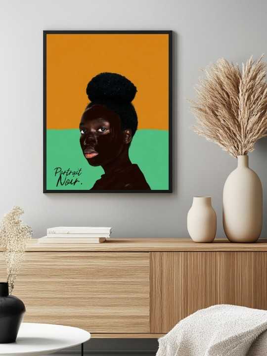 Affiche - Enoma (Portrait Noir)-Accueil-OUESO