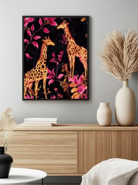 Affiche - Girafe Art - Accueil | Oueso - Art Afro Contemporain Affiche - Girafe Art-Accueil-OUESO