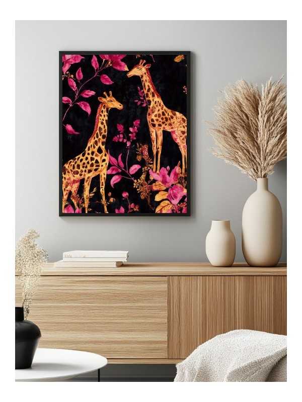 Poster - Girafe Art - Accueil | Oueso - Contemporary Afro Art Poster - Girafe Art - Accueil | Oueso - Contemporary Afro Art