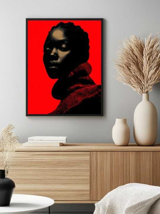 Poster - Rees - Accueil | Oueso - Contemporary Afro Art Poster - Rees-Accueil-OUESO