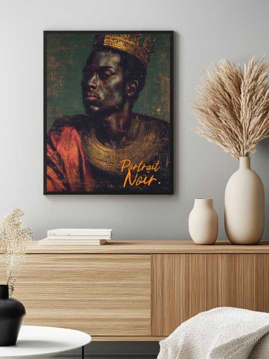 Poster - Mba King (Portrait Noir) - Accueil | Oueso - Contemporary ... Poster - Mba King (Portrait Noir)-Accueil-OUESO