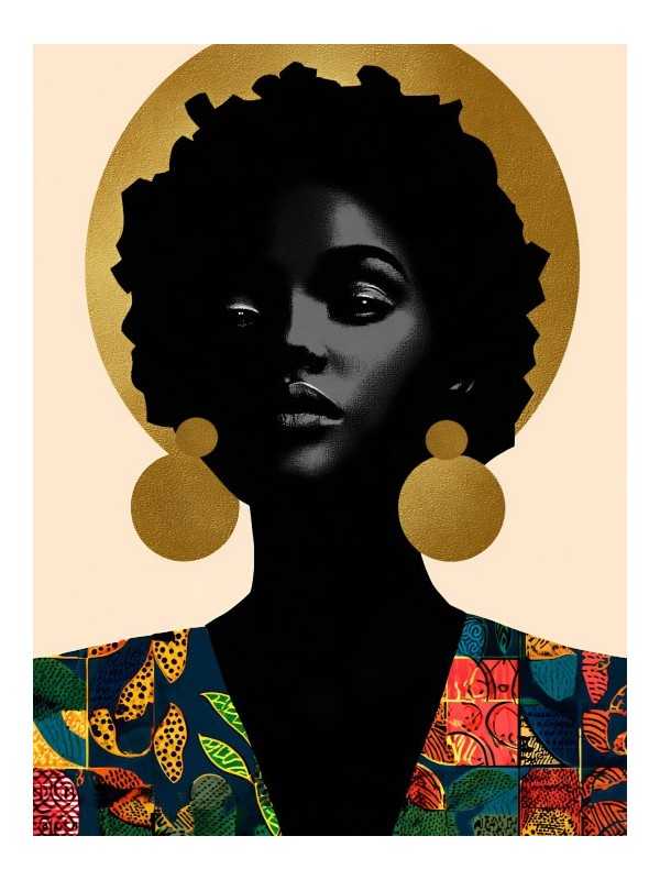 Poster - Blak - Accueil | Oueso - Contemporary Afro Art