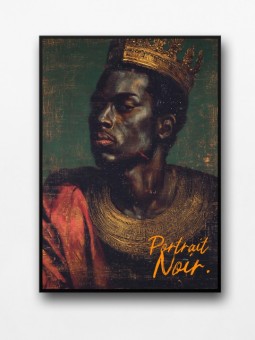 Framed poster - Mba King (Portrait Noir)