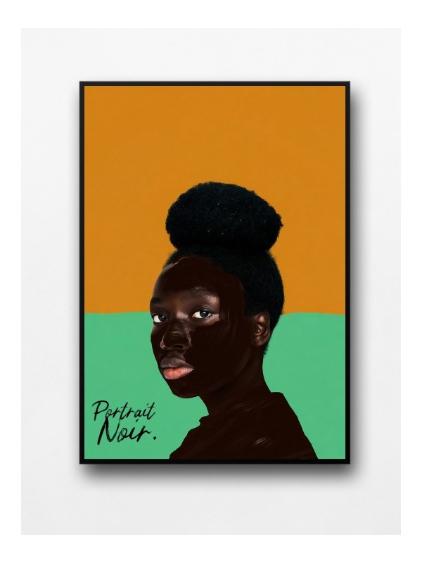 Framed poster - Enoma (Portrait Noir)