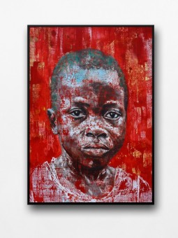 Affiche encadrée - Afro Boy