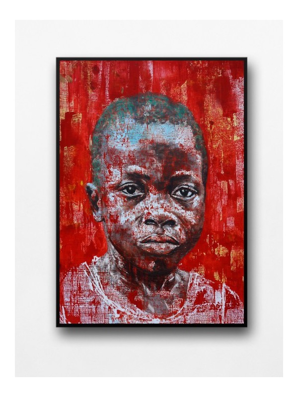 Affiche encadrée - Afro Boy