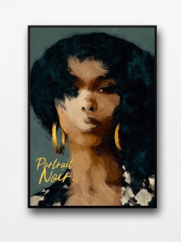 Framed poster - Coko (Portrait Noir)