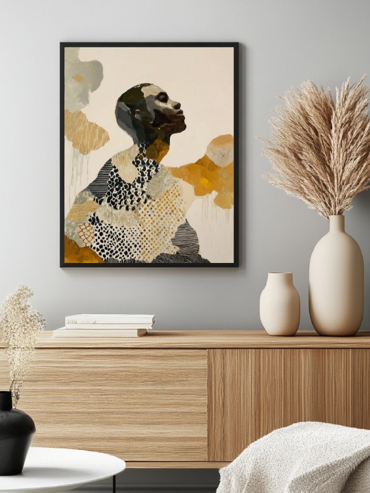 Framed poster - Afro Moustafah-Accueil-OUESO