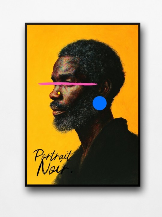 Affiche encadrée - Yonker (Portrait Noir)-Accueil-OUESO