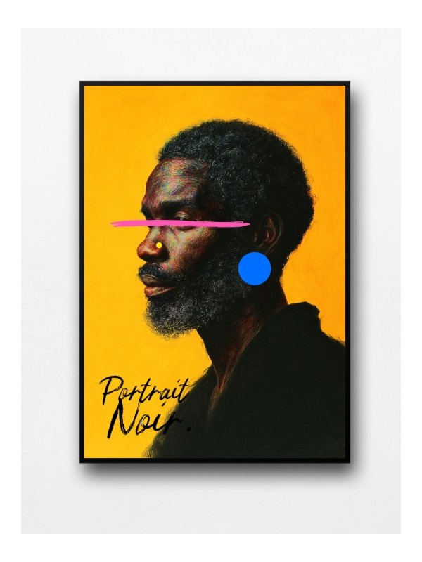 Affiche encadrée - Yonker (Portrait Noir)