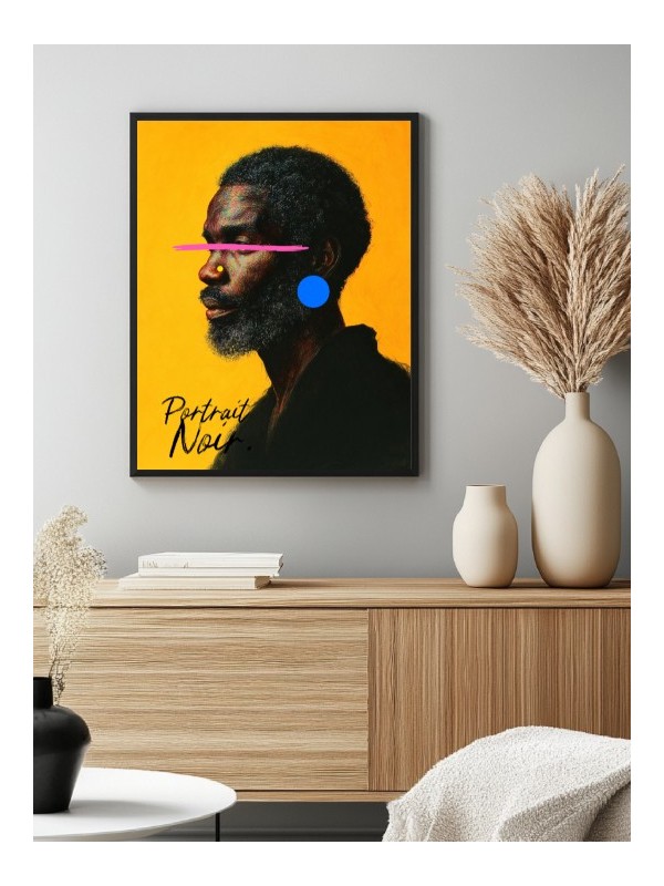 Affiche encadrée - Yonker (Portrait Noir)