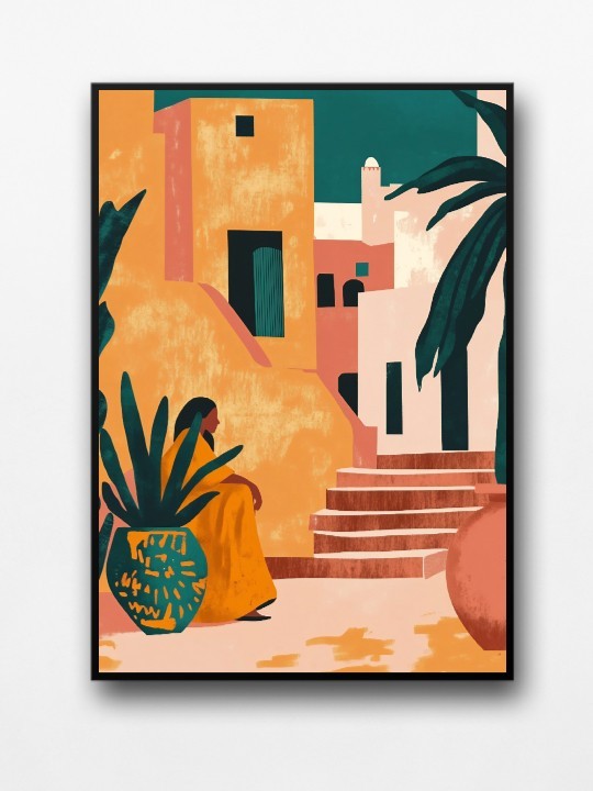 Affiche encadrée - Céline-Accueil-OUESO