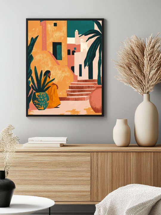 Framed poster - Céline-Accueil-OUESO