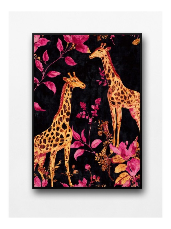 Framed poster - Girafe Art