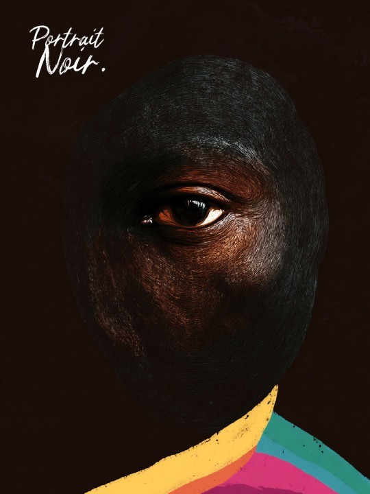 Poster - Regard (Portrait Noir)-Accueil-OUESO