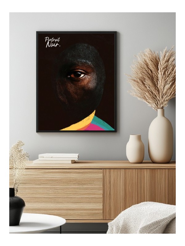Affiche - Regard (Portrait Noir)